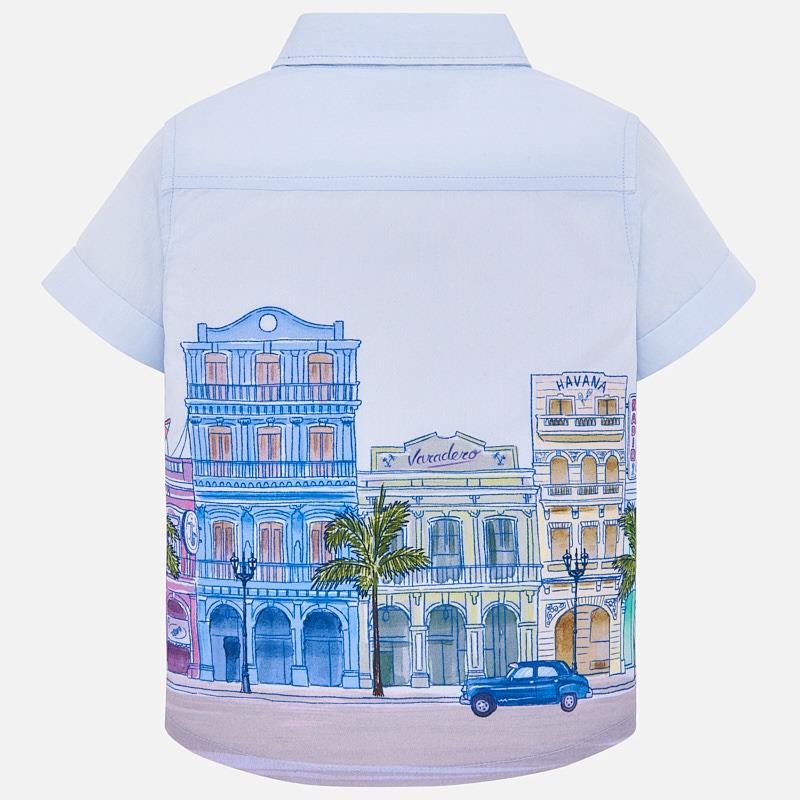 Mayoral 1128-63 Koszula k/r chłopięca Błękitna -  - #tag1# - #tag2# - #tag3# - #tag4#