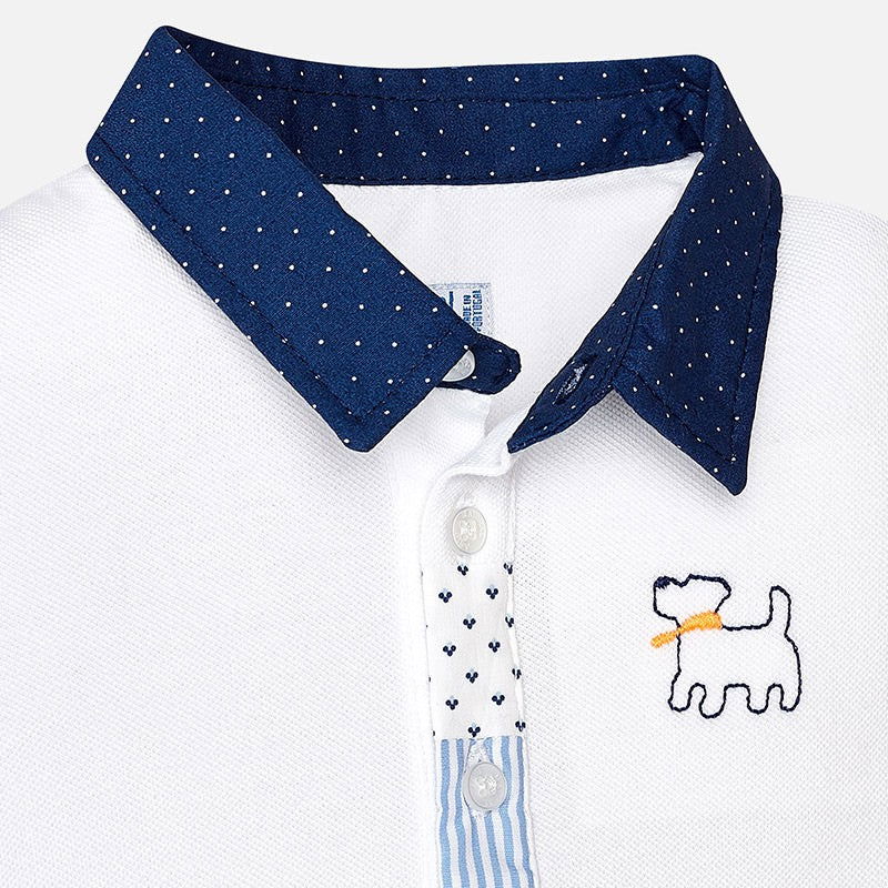 Mayoral 1128-78 Polo koszulka dla chłopaka kolor biały -  - #tag1# - #tag2# - #tag3# - #tag4#