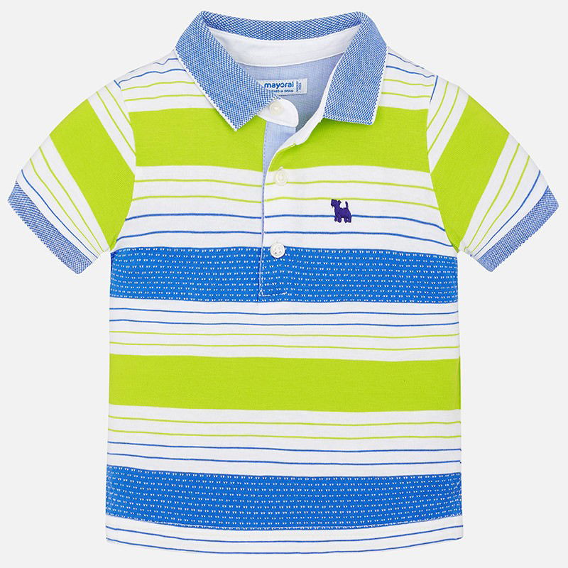 Mayoral 1132-74 Koszulka polo paski kolor Brokuł -  - #tag1# - #tag2# - #tag3# - #tag4#