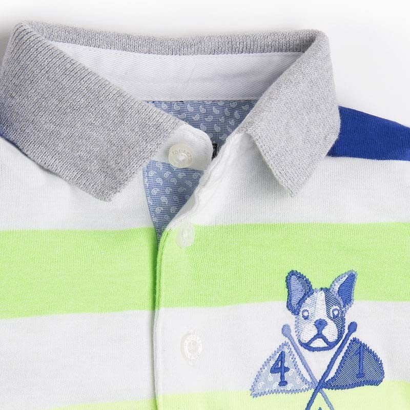 Mayoral 1132-87 Koszulka polo k.ręk.paski  kolor Ziel.neon -  - #tag1# - #tag2# - #tag3# - #tag4#