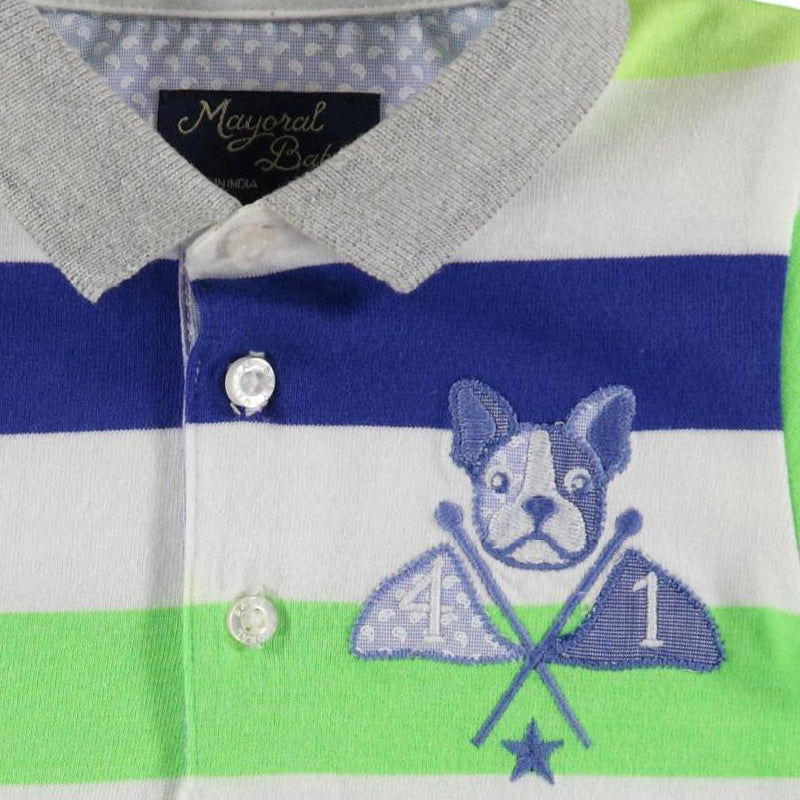 Mayoral 1132-87 Koszulka polo k.ręk.paski  kolor Ziel.neon -  - #tag1# - #tag2# - #tag3# - #tag4#