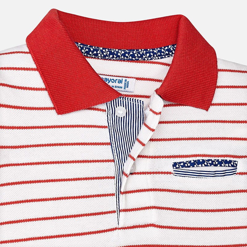 Mayoral 1134-45 Koszulka chłopięca polo kolor czerwony -  - #tag1# - #tag2# - #tag3# - #tag4#