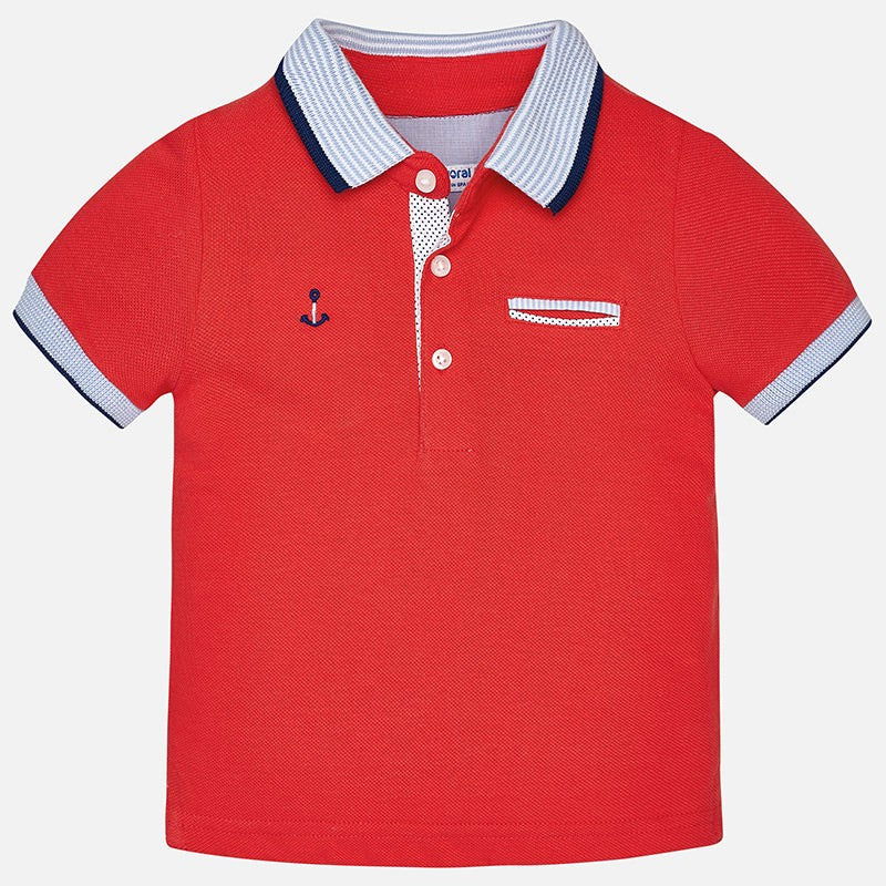 Mayoral 1138-90 Koszulka polo krótki rękaw kolor czerwony -  - #tag1# - #tag2# - #tag3# - #tag4#