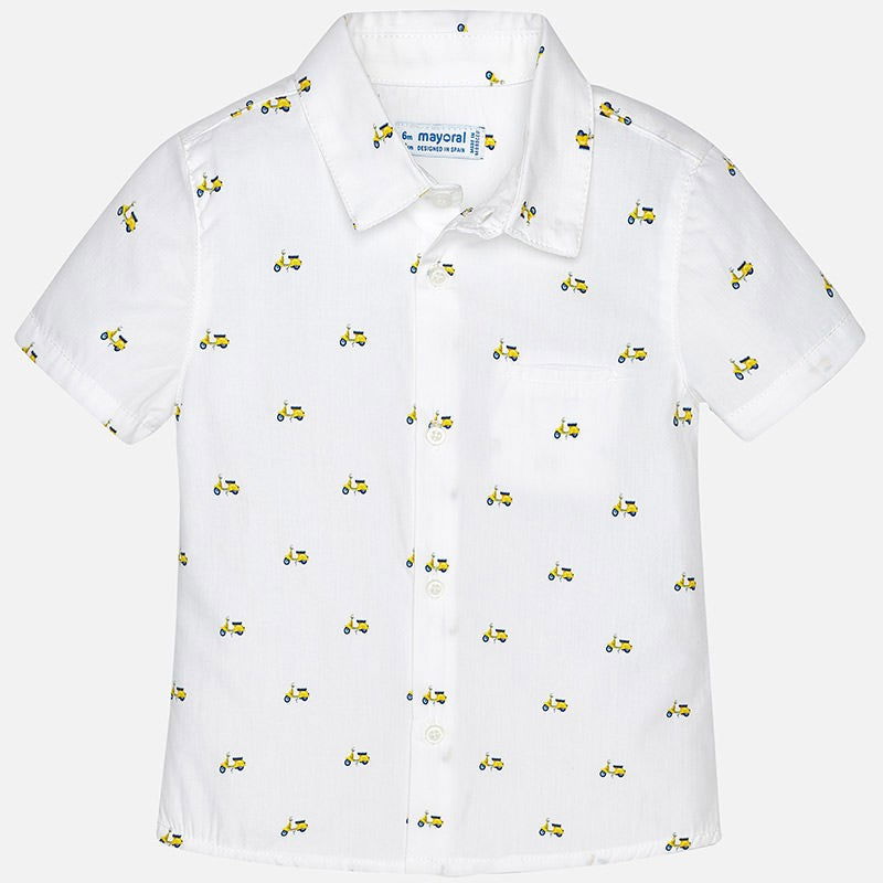 Mayoral 1152-51 Koszula chłopięca kolor biały/żółty -  - #tag1# - #tag2# - #tag3# - #tag4#