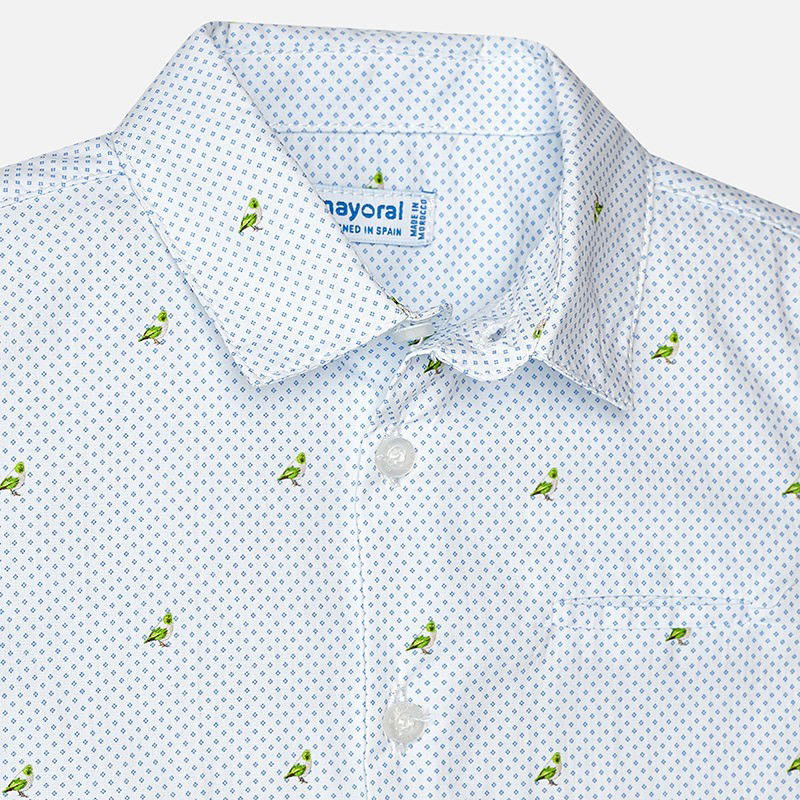 Mayoral 1152-53 Koszula chłopięca kolor biały/niebieski -  - #tag1# - #tag2# - #tag3# - #tag4#