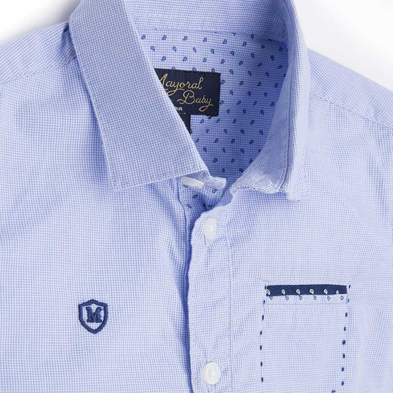 Mayoral 1154-85 Koszula krót. ręk. detale  kolor Lawendowy -  - #tag1# - #tag2# - #tag3# - #tag4#