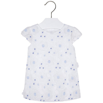 Mayoral 1924-47 Sukienka kwiatki  kolor błękitny -  - #tag1# - #tag2# - #tag3# - #tag4#