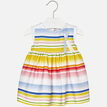 Mayoral 1952-3 Sukienka dziewczęca paski kolor Żółty -  - #tag1# - #tag2# - #tag3# - #tag4#