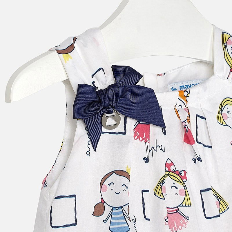 Mayoral 1972-6 Sukienka dla dziewczynki kolor biały -  - #tag1# - #tag2# - #tag3# - #tag4#