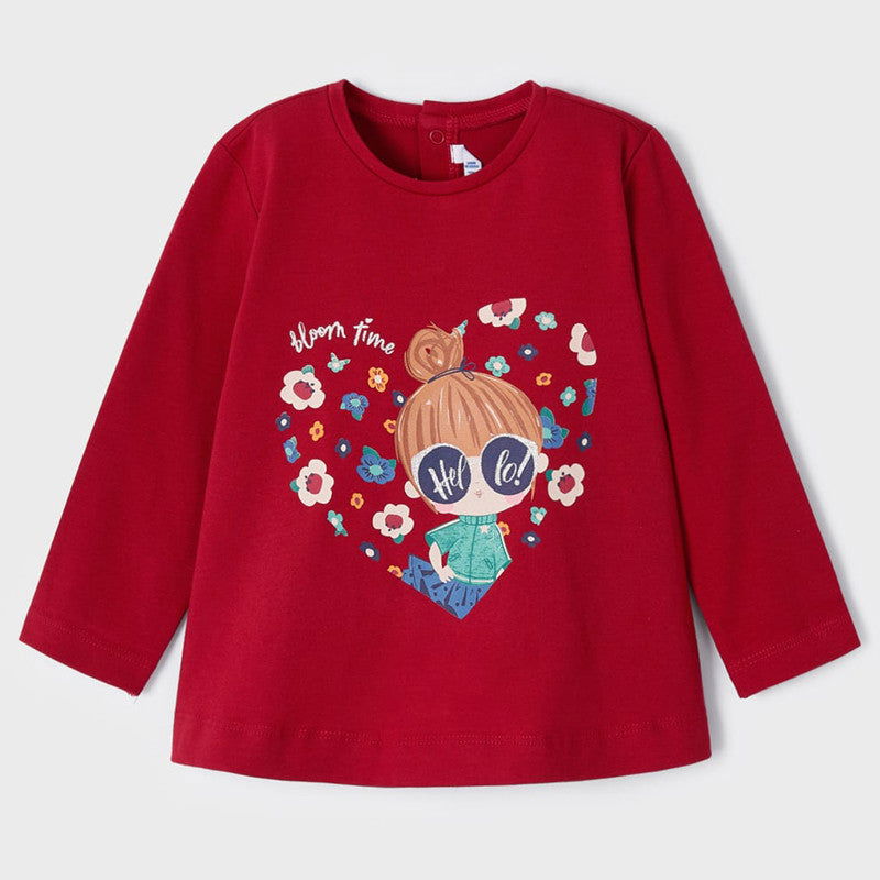 Mayoral 2098-16 Koszulka z długim rękawem dziewczęca kolor czerwony -  - #tag1# - #tag2# - #tag3# - #tag4#