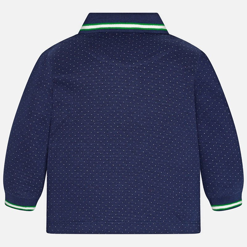 Mayoral 2115-88 Koszulka polo d/r żakard  kolor Granatowy -  - #tag1# - #tag2# - #tag3# - #tag4#