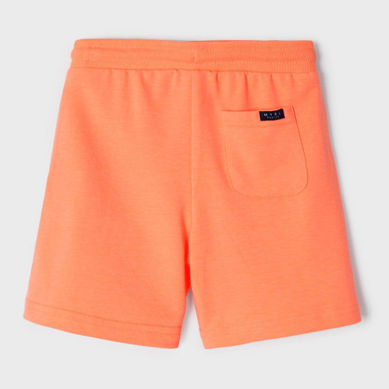 Mayoral 22-00611-072 Bermudy bawełniane chłopiec 611-72 papaya fluor -  - #tag1# - #tag2# - #tag3# - #tag4#