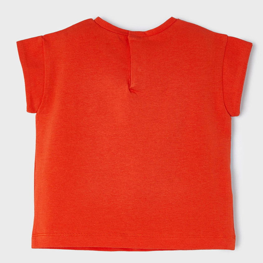 Mayoral 22-01025-039 Koszulka z krótkim rękawem dziewczynka 1025-39 klementynka -  - #tag1# - #tag2# - #tag3# - #tag4#