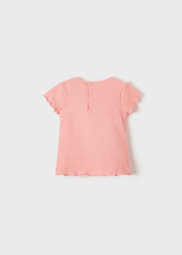 Mayoral 22-01032-074 Koszulka z krótkim rękawem dziewczynka 1032-74 tulipan -  - #tag1# - #tag2# - #tag3# - #tag4#