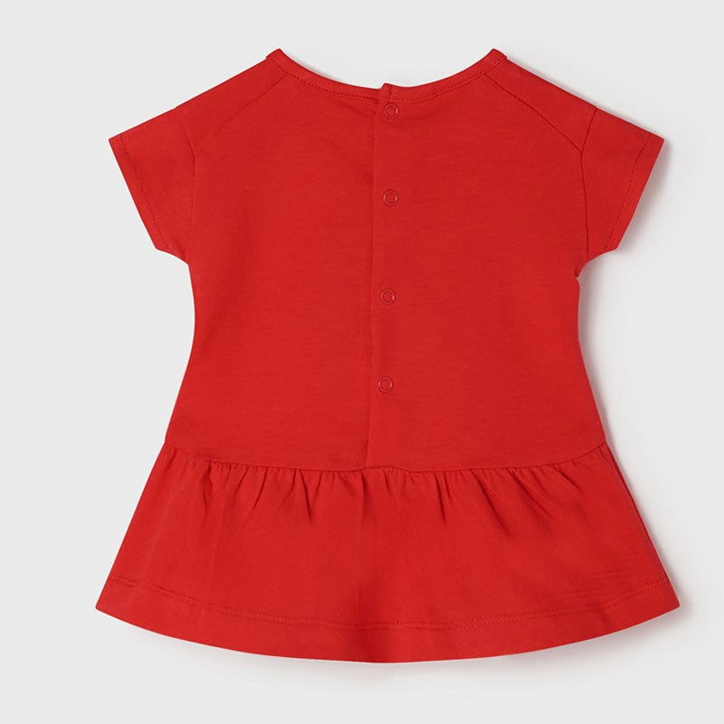 Mayoral 22-01877-035 Sukienka bawełniana dziewczynka 1877-35 red -  - #tag1# - #tag2# - #tag3# - #tag4#