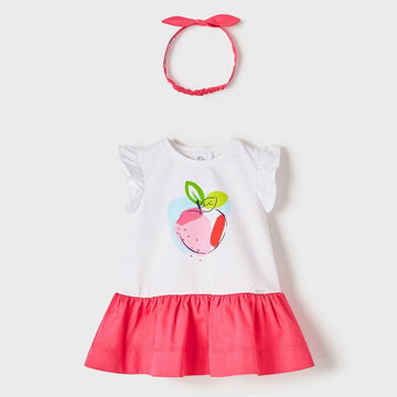 Mayoral 22-01912-047 Sukienka z opaską dziewczynka 1912-47 fuksja -  - #tag1# - #tag2# - #tag3# - #tag4#