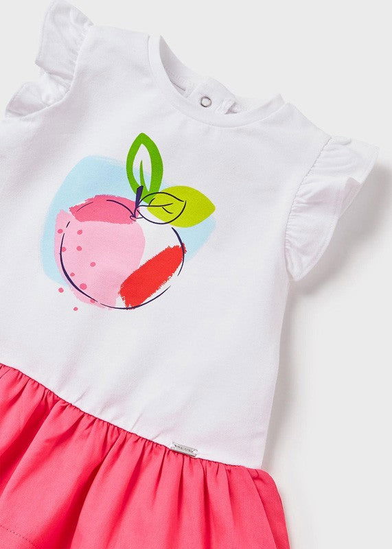 Mayoral 22-01912-047 Sukienka z opaską dziewczynka 1912-47 fuksja -  - #tag1# - #tag2# - #tag3# - #tag4#