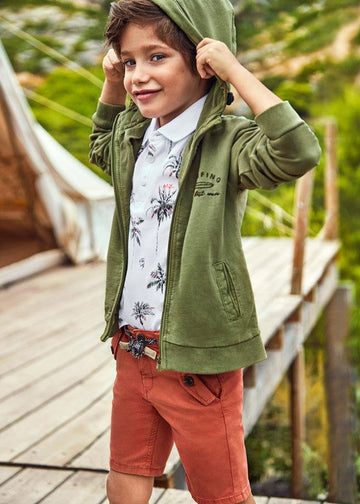 Mayoral 22-03265-045 Bermudy z paskiem chłopiec 3265-45 cegła -  - #tag1# - #tag2# - #tag3# - #tag4#