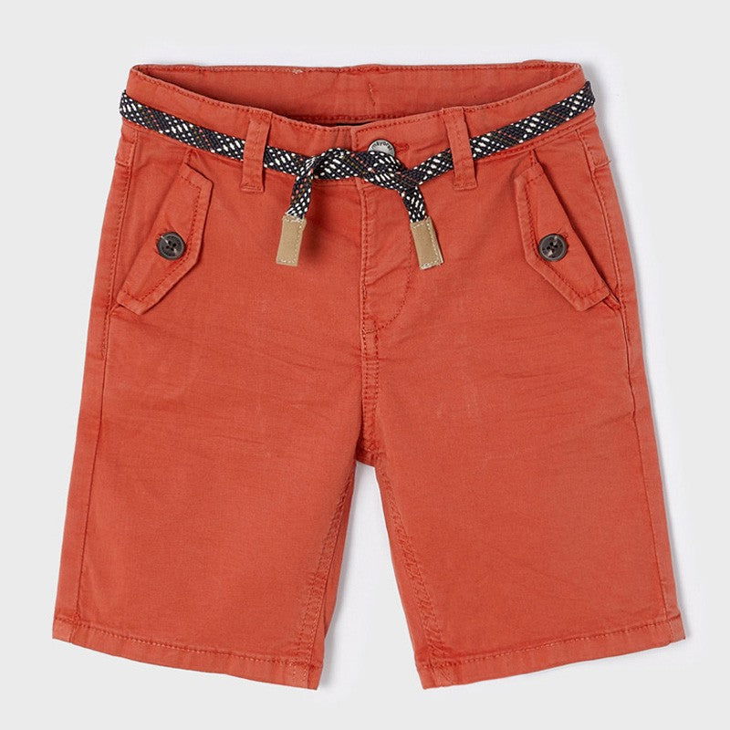 Mayoral 22-03265-045 Bermudy z paskiem chłopiec 3265-45 cegła -  - #tag1# - #tag2# - #tag3# - #tag4#