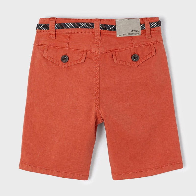 Mayoral 22-03265-045 Bermudy z paskiem chłopiec 3265-45 cegła -  - #tag1# - #tag2# - #tag3# - #tag4#