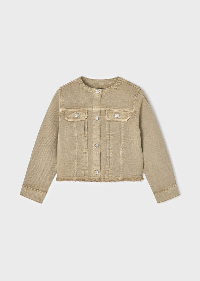 Mayoral 22-03427-078 Kurtka serża dziewczynka 3427-78 brąz -  - #tag1# - #tag2# - #tag3# - #tag4#