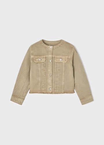 Mayoral 22-03427-078 Kurtka serża dziewczynka 3427-78 brąz -  - #tag1# - #tag2# - #tag3# - #tag4#