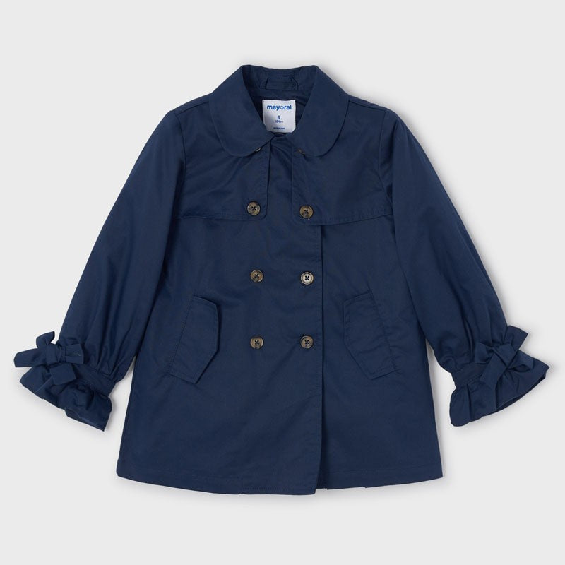 Mayoral 22-03434-084 Płaszcz dla dziewczynki 3434-84 atrament -  - #tag1# - #tag2# - #tag3# - #tag4#