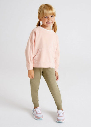 Mayoral 22-03593-088 Spodnie joggery dziewczynka 3593-88 liść laurowy -  - #tag1# - #tag2# - #tag3# - #tag4#