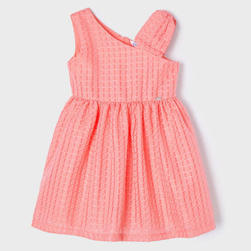 Mayoral 22-03915-045 Sukienka elegancka dla dziewczynki 3915-45 koralowy -  - #tag1# - #tag2# - #tag3# - #tag4#