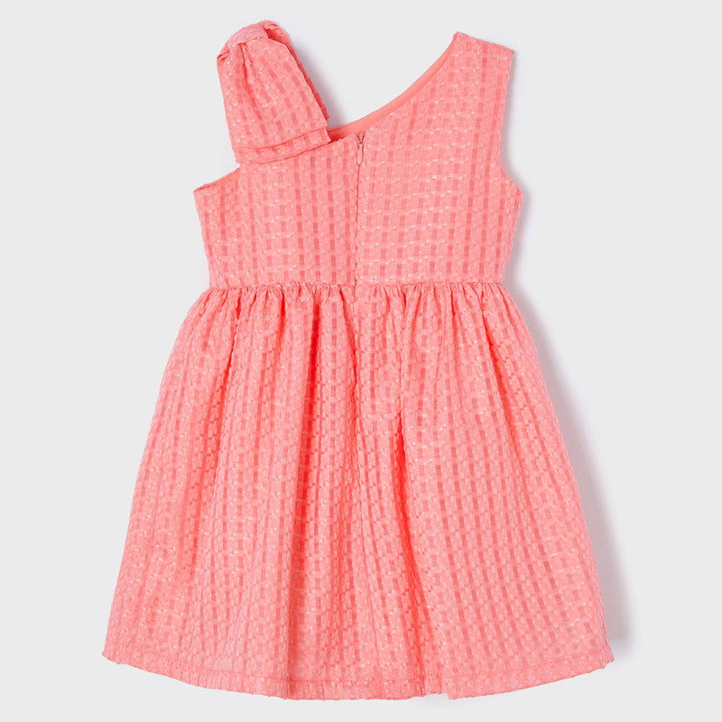 Mayoral 22-03915-045 Sukienka elegancka dla dziewczynki 3915-45 koralowy -  - #tag1# - #tag2# - #tag3# - #tag4#