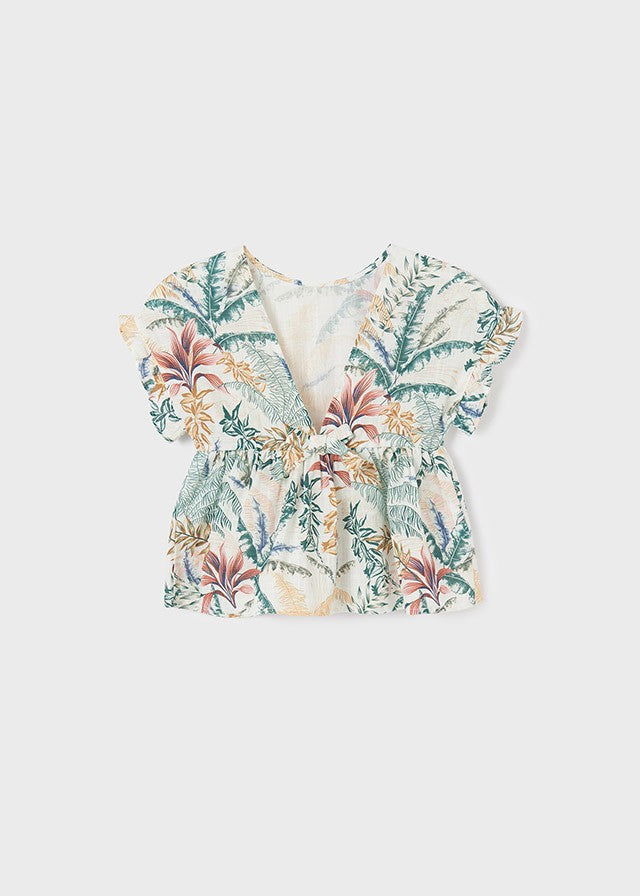 Mayoral 22-06131-003 Bluzka luźna wzory dziewczynka 6131-3 algi -  - #tag1# - #tag2# - #tag3# - #tag4#