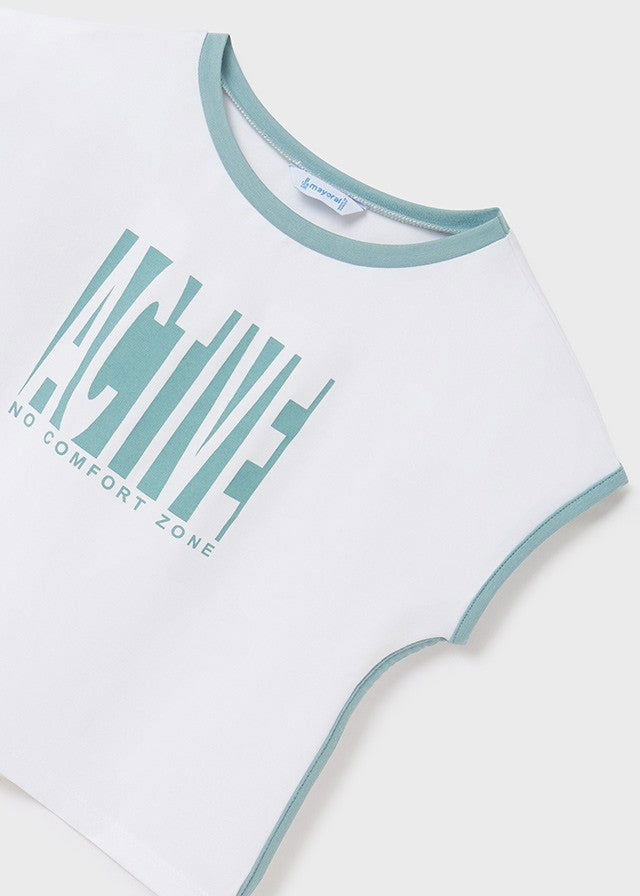 Mayoral 22-06226-087 Komplet z szortami dziewczynka 6226-87 agat -  - #tag1# - #tag2# - #tag3# - #tag4#