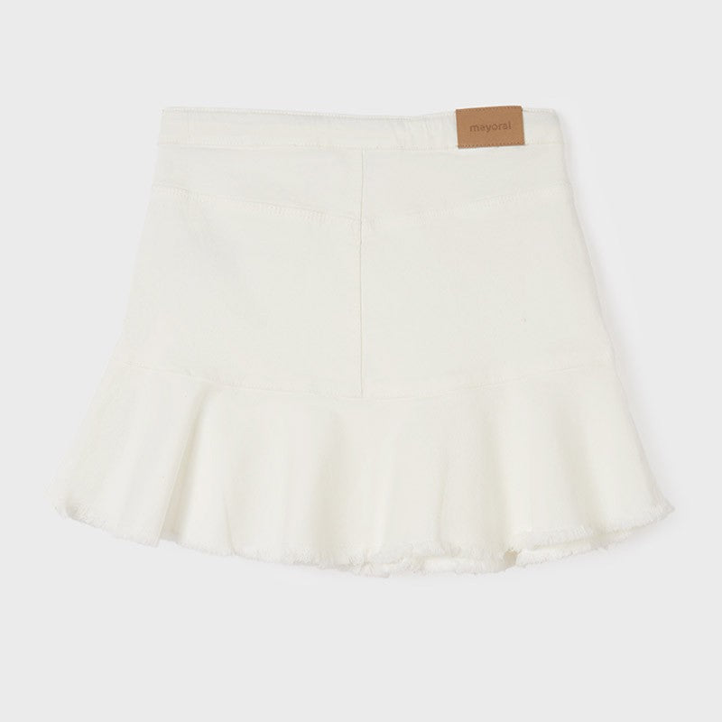 Mayoral 22-06950-092 Spódniczka z falbanką dziewczynka 6950-92 kremowy -  - #tag1# - #tag2# - #tag3# - #tag4#