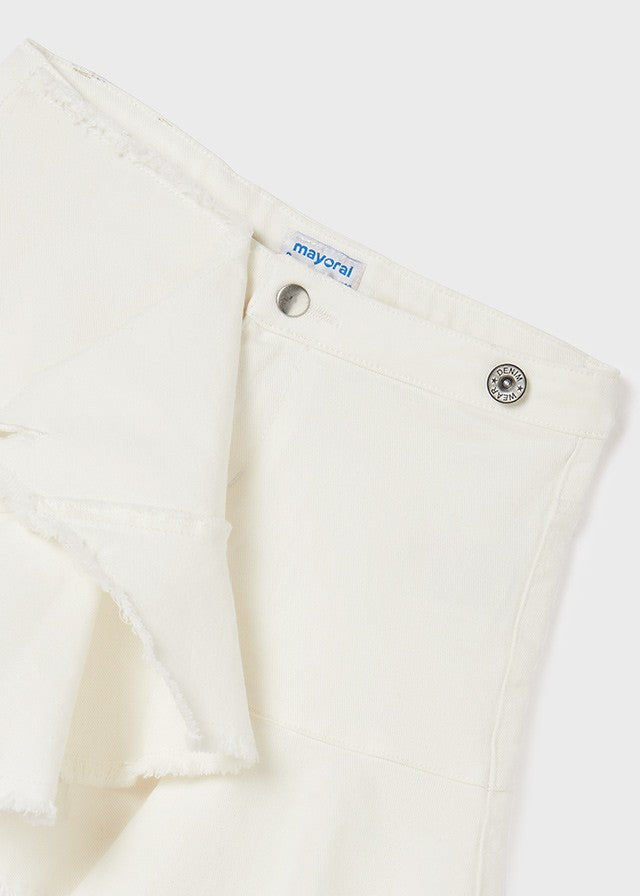 Mayoral 22-06950-092 Spódniczka z falbanką dziewczynka 6950-92 kremowy -  - #tag1# - #tag2# - #tag3# - #tag4#