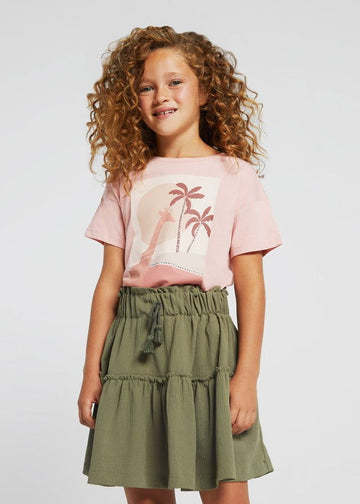 Mayoral 22-06951-010 Spódniczka z krepy dziewczynka 6951-10 algi -  - #tag1# - #tag2# - #tag3# - #tag4#
