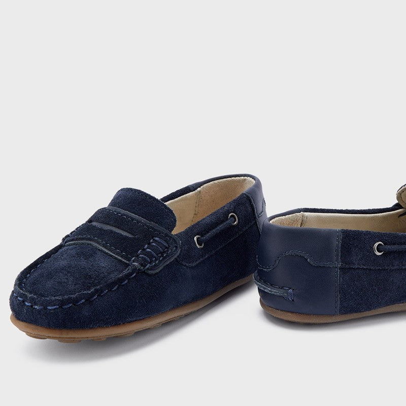 Mayoral 22-45388-072 Mokasyny skórzane chłopiec 45388-72 granatowy -  - #tag1# - #tag2# - #tag3# - #tag4#