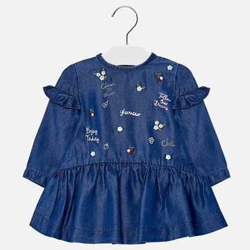 Mayoral 2950-5 Sukienka dziewczęca jeans kolor granat -  - #tag1# - #tag2# - #tag3# - #tag4#