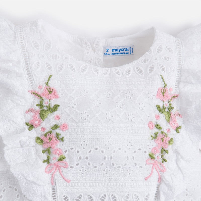 Mayoral 3112-25 Bluzka dziewczęca kolor biały -  - #tag1# - #tag2# - #tag3# - #tag4#