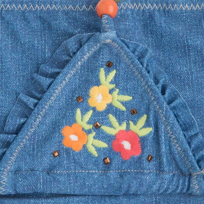 Mayoral 3727-30 Bikini kwiat haftowany  kolor Jeans -  - #tag1# - #tag2# - #tag3# - #tag4#