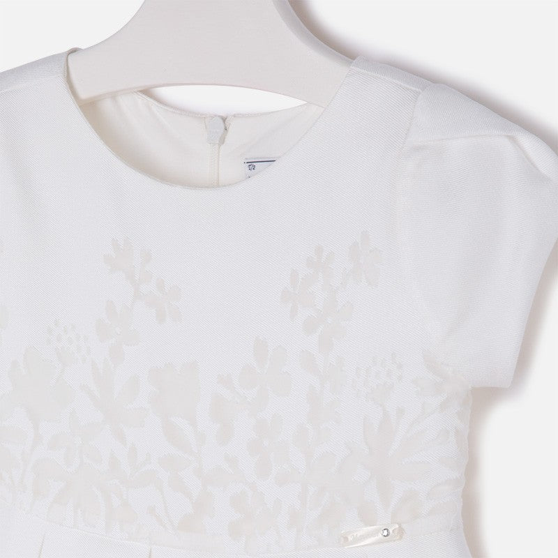 Mayoral 3937-54 Sukienka kwiatki  kolor Kremowy -  - #tag1# - #tag2# - #tag3# - #tag4#