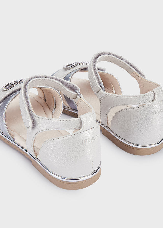 Mayoral 43443-11 Sandały dla dziewczynki kolor srebrny -  - #tag1# - #tag2# - #tag3# - #tag4#