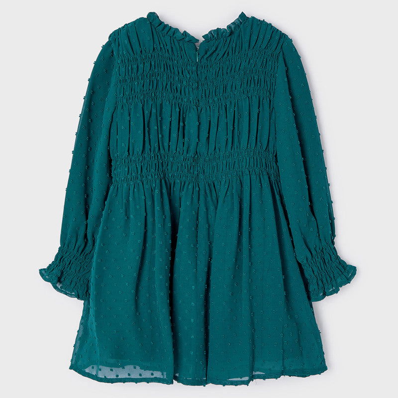 Mayoral 4960-53 Sukienka plumeti dziewczynka kolor kaczuszka -  - #tag1# - #tag2# - #tag3# - #tag4#