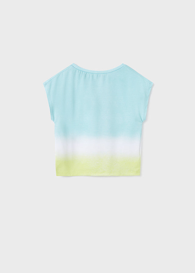 Mayoral 6055-32 Koszulka tie-dye dziewczynka kolor akwamaryna -  - #tag1# - #tag2# - #tag3# - #tag4#