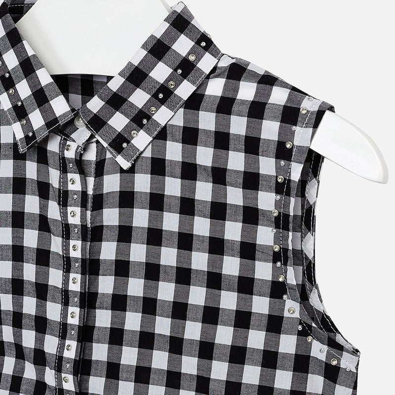 Mayoral 6104-15 Bluzka kratka dziewczęca kolor Czarny -  - #tag1# - #tag2# - #tag3# - #tag4#