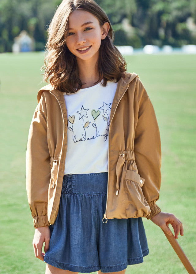 Mayoral 6438-75 Kurtka przeciwwiatrowa dziewczynka kolor karmel -  - #tag1# - #tag2# - #tag3# - #tag4#