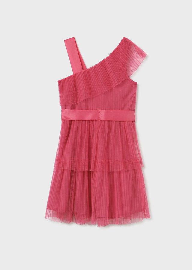 Mayoral 6911-67 Sukienka z tiulu dziewczynka kolor bugenwilla -  - #tag1# - #tag2# - #tag3# - #tag4#