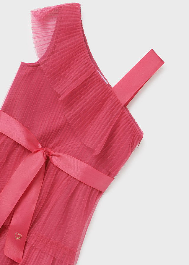 Mayoral 6911-67 Sukienka z tiulu dziewczynka kolor bugenwilla -  - #tag1# - #tag2# - #tag3# - #tag4#