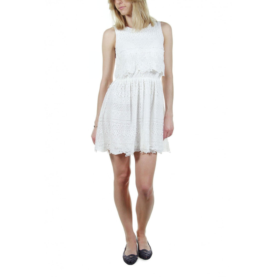 Mayoral 6954-34 Sukienka z koronką  kolor Kremowy -  - #tag1# - #tag2# - #tag3# - #tag4#