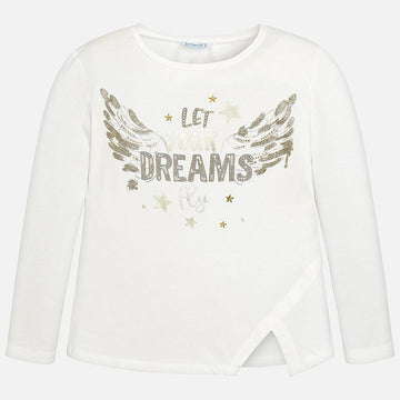 Mayoral 7056-76 Koszulka dziewczęca kolor Kremowy -  - #tag1# - #tag2# - #tag3# - #tag4#