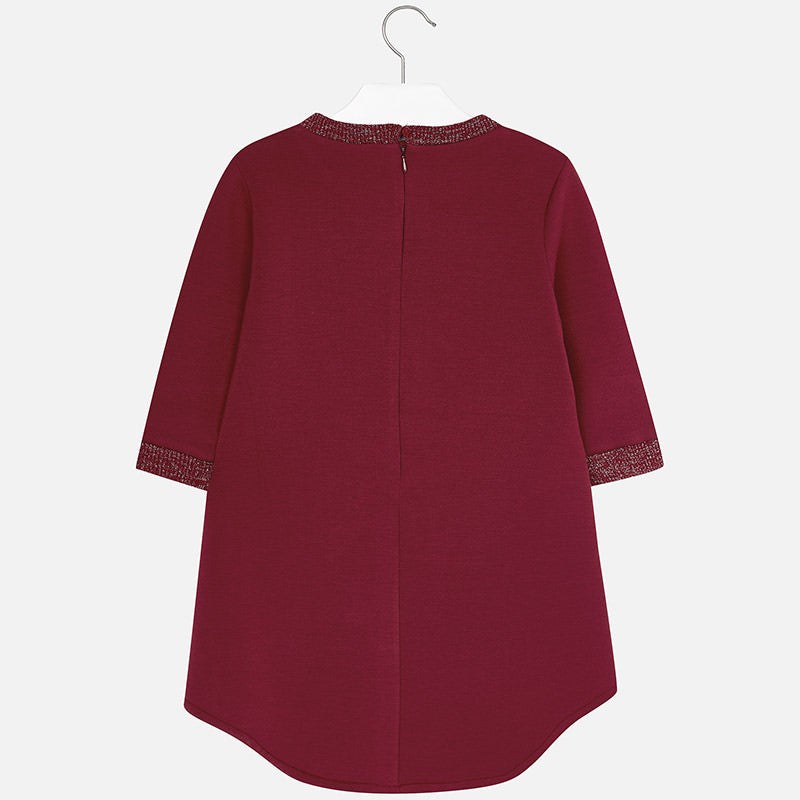 Mayoral 7931-80 Sukienka dziewczęca dwustronna kolor bordo -  - #tag1# - #tag2# - #tag3# - #tag4#